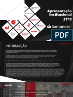 Santander Apresentação Institucional 2T19