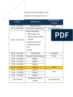 Roundown Acara Turnamen Catur Universitas Pgri Semarang 2024