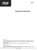 Balance Sheet Detective