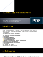 External Aids To Interpretation