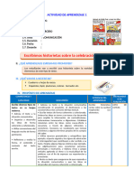 D1 A1 SESION COM. Escribimos Historietas Sobre La Celebración de La Navidad