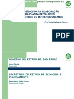 Elaboracao Planta Valores Genericos