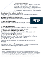 Data Analyst Course