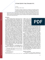 Estimation of The Age of Extant Ephedra Using Chloroplast RBCL Sequence Data