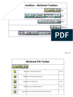 Audition Multi Track Tool Bars