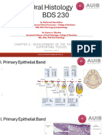 BDS 230-Session 5 and 6 - DEVELOPMENT OF THE TOOTH AND ITS SUPPORTING TISSUES