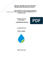 Informe Diseño Del Sistema de Agua Potable para La Urbanización Circunvalar Piñal 2