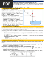 Examens 2BAC SP Mécanique