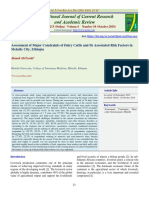 Assessment of Major Constraints of Dairy