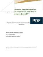 (Cuadernillo) Taller - Evaluación Diagnóstica de Los Aprendizajes Con Enfoque Formativo en El Marco de La NEM