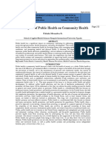 The Impact of Public Health On Community Health (WWW - Kiu.ac - Ug)