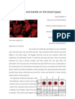 The Facts and Beliefs On The Blood Type1