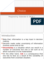 Choice Under Uncertainty