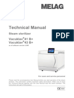 Melag Vacuklav 41B+, 43B+ Autoclave - Technical Manual