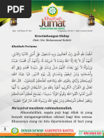 0038 Khutbah Jumat DDII Bantul 20 September 2024 - Keseimbangan Hidup