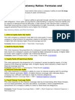 Understanding Solvency RatiosLIQUIDY