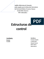 Estructuras de Control