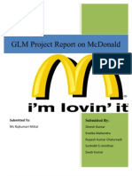 GLM Project On McDonalds India Supply Chain