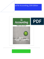 Solution Manual For Accounting, 25th Edition