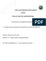 Ensayo Sobre La Aplicación de La Ingeniería en Sistemas de Producción