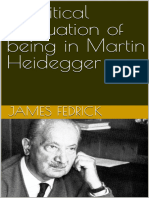 A Critical Evaluation of Being in Martin Heidegger