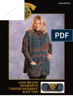 Lion Brand Homespun "Vested Interest" Knit Vest: Item #1217A