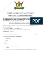 Xet 202 Intermediate Macro Economics Final Exam