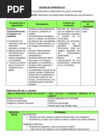 Sesión de Aprendizaje