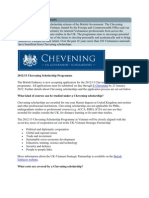 Chevening Scholarships