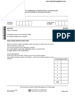 University of Cambridge International Examinations International General Certificate of Secondary Education