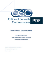 Office of Surveillance Commissioners - PROCEDURES AND GUIDANCE (2008)