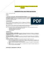 Modelo de Resolución Que Declara El Riesgo de Desprotección Provisional