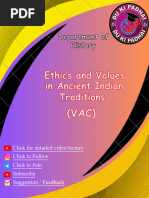 Ethics and Values in Ancient Indian Tradition