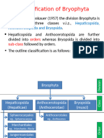 Bryophytes Classification