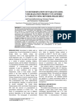 Determination of Paracetamol