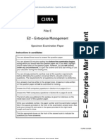 E2 - Enterprise Management