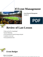 Event Management - Lecture 6