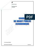 Cours de Droit Public Économique