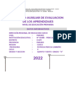 Registro Auxiliar de Evaluación - Placida