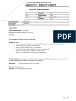 Tasksheet For Assignment 1 Design Management