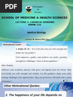 Lecture 2 BMMB 110 Chemical Bonding