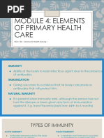 Module 4 - Elements of Primary Health Care