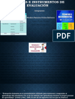 Técnicas e Instrumentos de Evaluación