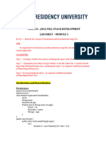 Lab Sheet - Module 1 - Record - Writing