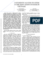 Barriers To Students Access To Stem Education in The Education System in Vietnam