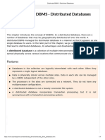 Distributed DBMS - Distributed Databases