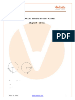 NCERT Solutions For Class 9 Maths Chapter 9 - Circles