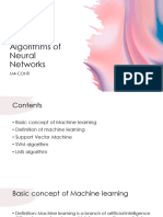 Algorithm of Neural Network M4