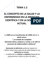 Tema 1.2 Conceptos Sociales de Salud y Enfermedad