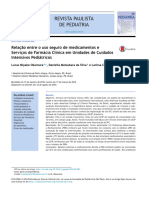 Relação Entre o Uso Seguro de Medicamentos e Serviços de Farmácia Clínica em Unidades de Cuidados Intensivos Pediátricos